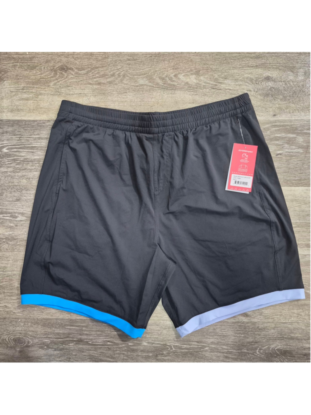 Men's Redvanly cutler Athletic Shorts Size L Black and Blue